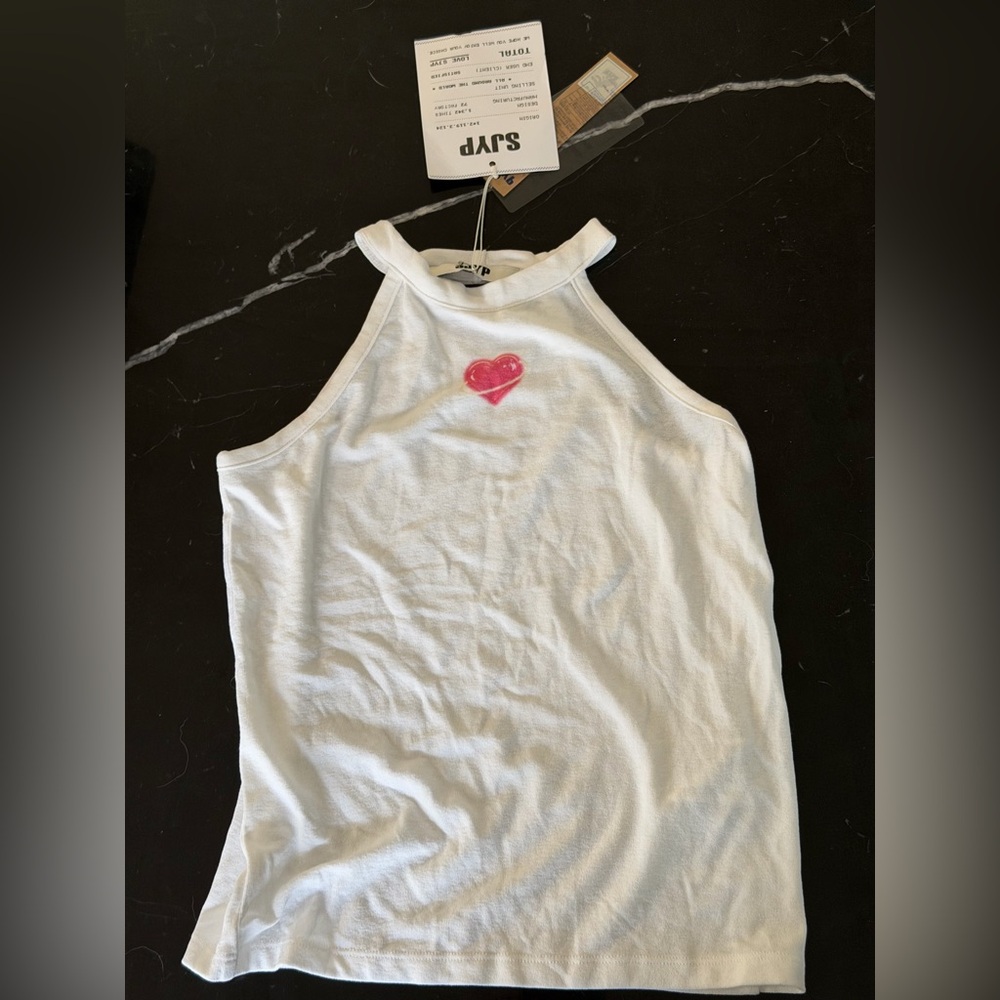 SJYP with tank with heart print